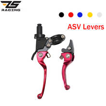 Zs corrida da motocicleta modificado asv f3 2nd longo liga freio & embreagem guiador alavanca para honda yamaha kawasaki suzuki 2024 - compre barato