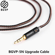 BGVP Mixed Braided OCC 5N 8 Strands DX3 Earphone Cable HIFI  Upgraded Silver Plated MMCX Earpone Cable 2024 - buy cheap