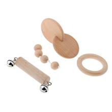 Unisex Infant Montessori Sensory Toys Wooden Toys Hand Grasping Life Pactical Toy for Toddlers Rattles 16-24 Months Years Old 2024 - buy cheap