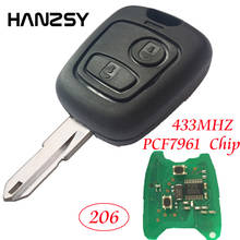 2 Button Remote Key Fit For PEUGEOT 206 Car Key PCF7961 Chip ID46 433MHZ With Transponder NE73 Blade /NO Logo 2024 - buy cheap