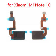 Для Xiaomi Mi Note 10 сканер отпечатков пальцев разъем Кнопка Домой Ключ сенсорный ID гибкий кабель ремонт запасных частей тест QC 2024 - купить недорого