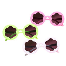 2021 New Children's Sun Flower Sunglasses Cute Baby Comfortable Dazzling Sunglasses Round Frame Flower Petal Glasses 2024 - buy cheap