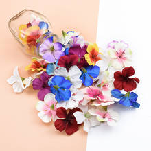 30/50pcs Silk Orchid Heads Flower Wall for Wedding Home Decor Fake Cherry Scrapbooking Diy Gift Box Artificial Flowers Candy Box 2024 - buy cheap