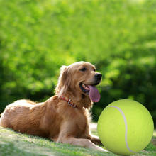 24cm cão bola de tênis gigante brinquedo do animal de estimação gigante bola de tênis para animal de estimação mastigar brinquedo grande suprimentos infláveis ao ar livre brinquedos bola para animal de estimação suprimentos 2024 - compre barato