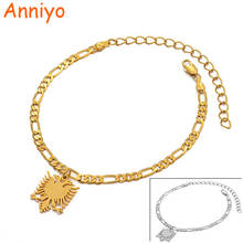 Anniyo Albania Eagle Bracelets for Women Girls Silver Color/Gold Color Hand Chain Bangle Jewelry Ethnic Gifts #117521 2024 - buy cheap