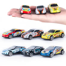 Игрушечный набор из 6 предметов, гоночный автомобиль, Инерционная модель такси из сплава, маленький подарок для детей и мальчиков 2024 - купить недорого