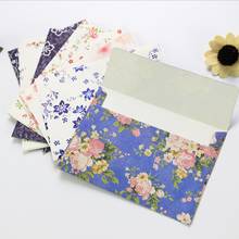 Envelopes para cherry com 10 cores flores adoráveis, tamanho b6, papel gráfico, cereja, rosa, recém-nascido, elegante, floral, papelaria 2024 - compre barato