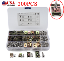 200pcs Mixed Car Speed Fastener Self-Tapping Screw Spire Clamp Nut U Clip W/Box 2024 - buy cheap