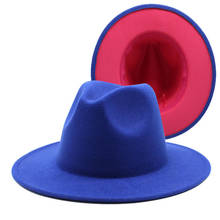 Chapéus intra-auriculares de feltro, chapéus simples de lã vermelha com fivela fina, chapéus masculinos e femininos de aba larga, chapéu panamá de 56 a 60cm 2024 - compre barato