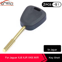 KEYECU 3x Transponder Chip Key Case Shell Cover for Jaguar XJ8 XJR XK8 XKR 1997 1998 1999 2000 2001 2002 2003 2024 - buy cheap