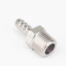 High Pressure Hose Barb I/D 16mm x 1/2" BSPT Male Thread 304 Stainless steel coupler Splicer Connector fitting Fuel Gas Water 2024 - buy cheap