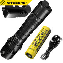 NITECORE-linterna LED recargable por USB, foco P22R de 3400mAh, batería de último rendimiento, 1800 lúmenes, para caza al aire libre y Camping 2024 - compra barato