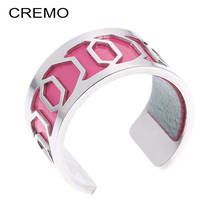 Cremo Stainless Steel Rings For Women Interchangeable Leather en Acier Inoxydable Bague Pour Femme Ring Anillo Mujer 2024 - buy cheap