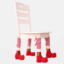 Christmas Decorations Table Chair Foot Cover Home Ornaments Home Decoraion Stool Leg Xmas Chair Cover navidad 2024 - buy cheap