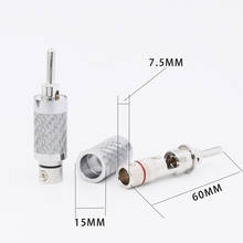 16pieces High Quality HiFi Rhodium Carbon Fiber Banana Plug Speaker Cable Copper Connector hi end 2024 - buy cheap