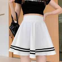Minifalda plisada de cintura alta para mujer, faldas de uniforme informal, de tenis, color blanco 2024 - compra barato