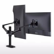 Soporte de escritorio para Monitor Dual, soporte de aluminio de movimiento completo para pantallas de 17 - 32 ", montaje de TV con rotación de 360 grados 2024 - compra barato