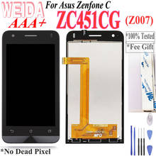 AAA+++ 4.5" Lcd Display For Asus Zenfone C ZC451CG Z007 LCD Touch Screen Digitizer Assembly Replacement Free Tools No Dead Pixel 2024 - buy cheap