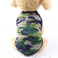 Dog Clothes for Small Dogs mesh breathable camouflage  summer Pets tshirt Puppy Dog Clothes Pet Cat Vest Pug Apparel Costumes 2024 - buy cheap