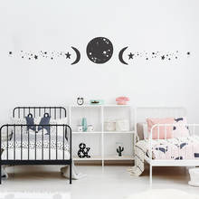 Fases da lua decalques de parede estrela lua vinil adesivo decoração moderna zodiac murais arte papel à prova dwaterproof água 2148 2024 - compre barato