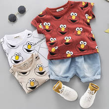 Baby Boys Clothing Sets Summer T-Shirt Cartoon Children Boys Clothes Shorts Suit for Kids Outfit Denim Outfits 0-4Years 2024 - buy cheap