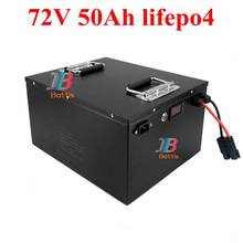 lithium 72V 50Ah lifepo4 battery 200A BMS 24S for 14KW 10KW motor bicycle bike scooter Forklift inverter + 10A charger 2024 - buy cheap