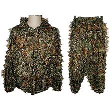 2Pcs/Set Outdoor Women Men 3D Leaves Lightweight Hooded Camouflage Hunting Suit Camouflage Hunting Suit Camouflage Hunting Suit 2024 - buy cheap