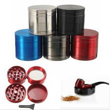 New Zinc Alloy Metal Tobacco Grinder 4 Layer Manual Mini Handmade Herb Spice Grinder Smoke Tobacco Crusher 2024 - buy cheap