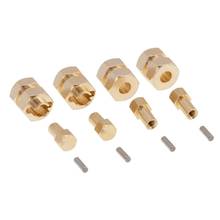 4Pcs 4mm Widen Brass Wheel Hex Extended Adapter Upgrade Parts for 1/24 RC Crawler Axial SCX24 90081 AXI00002 Accessories 2024 - buy cheap