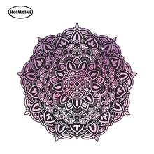 HotMeiNi 13cm x 13cm Watercolor Mandala Car Sticker Boho Decal Vinyl Reflective Car Styling Waterproof Window Accessories 2024 - buy cheap