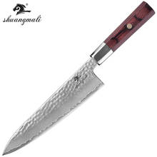 8 Inch Slicing Kitchen Knife Forged Damascus Steel Utility Chef Knife Gift Sharp Cutting Meat Cleaver Vegetable Kitchen Knives 2024 - buy cheap