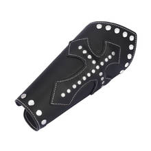 1 Piece Cross Metal Protective Glove Bracelet Unisex Punk PU Leather Bracelet Fashion 2024 - buy cheap