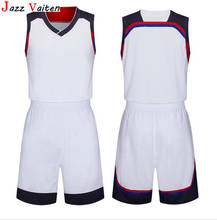 Conjunto de camisetas de baloncesto para niños y adultos, con pantalones cortos, ropa deportiva de aduana, uniforme de entrenamiento, traje de equipo 2024 - compra barato