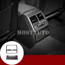 Cubierta embellecedora de salida de ventilación trasera Interior de fibra de carbono para Audi A5 S5, 2 piezas, accesorios de decoración Interior de coche, embellecedor de coche, 2017-2021 2024 - compra barato