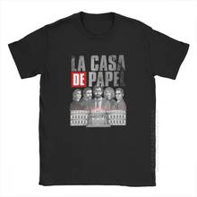 Camisetas De La Casa De Papel para hombre, Camisa De algodón con cuello redondo, talla grande, Bella Ciao 2024 - compra barato
