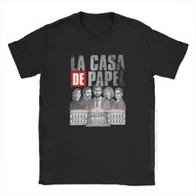 Bella Ciao T Shirts Men's La Casa De Papel Money Heist House Of Paper Unique Tee Shirt Crewneck Cotton Tops Plus Size T Shirt 2024 - buy cheap