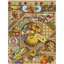 Harvest of autumn patterns Counted Cross Stitch 11CT 14CT 18CT DIY Chinese Cross Stitch Kits Embroidery Needlework Sets 2024 - buy cheap