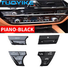 Piano Black AC Car Console Air Conditioner Button Sequin Decoration Cover Trim Sticker For BMW NEW 5/7 series G30 G38 G11 G12 2024 - buy cheap