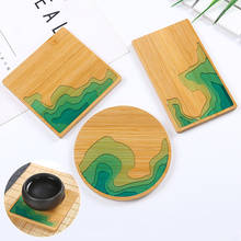 Posavasos chino Mantel Individual de bambú impermeable, almohadilla aislante para taza de té y café, decoración de mesa de cocina, posavasos 2024 - compra barato