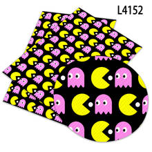 Pac-man-tela de cuero sintético para mujer, Material de costura de 30X136cm, gamuza de imitación, dibujos animados, para fiesta 2024 - compra barato