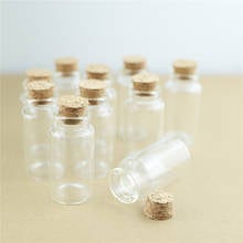 50pcs/lot 30*60mm 25ml DIY Mini Wishing Glass Bottles Cork Crafts Jars Cork Stopper Transparent Empty Glass Bottles 2024 - buy cheap