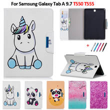 Funda para Samsung Galaxy Tab A 9,7, SM-T550, Kawaii, unicornio, Panda, tableta, 9,7 2024 - compra barato