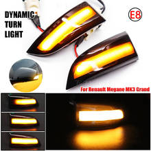 Luz de señal de giro dinámica LED para espejo retrovisor, lámpara indicadora secuencial para Renault Megane MK3 Grand Latitude SM5 Safrane 2024 - compra barato