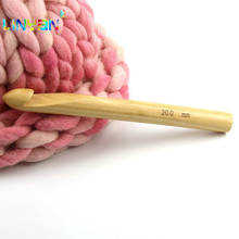 Бамбуковые штифты для вязания крючком, 20 мм, спицы для вязания, инструменты из карбонизированного дерева для самостоятельного шитья, плетеные крючком для рукоделия, bodkin t52 2024 - купить недорого