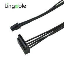 Lingable Mini 4Pin материнская плата для Dual SATA 15Pin HDD кабель питания для Lenovo M410 M415 B415 510SA 45 см (25 см + 20 см) 2024 - купить недорого