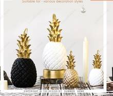 European Resin Golden Pineapple Creative Decoration Home Livingroom Table Furnishing Crafts TV Cabinet Office Figurines Ornament 2024 - buy cheap