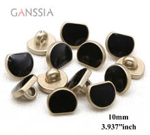30 unids/lote tamaño: 10mm color negro buena calidad resina botones camisa DIY Scrapbooking accesorios (ss-837) 2024 - compra barato