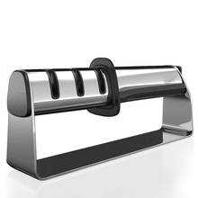 Точилка для кухонных ножей из нержавеющей стали, профессиональный инструмент для заточки ножей, алмаз точильного камня, Керамическая точилка для кухонных ножей 2024 - купить недорого