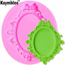 M718 1PCS Mirror Frame UV Resin Silicone Mold Fondant Chocolate Candy Gumpaste Lollipop Crystal Epoxy Soft Clay Bake Tools 2024 - buy cheap