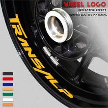 Adesivo refletivo para pneu de motocicleta, etiqueta decorativa à prova d'água com logotipo para honda transalp 2024 - compre barato